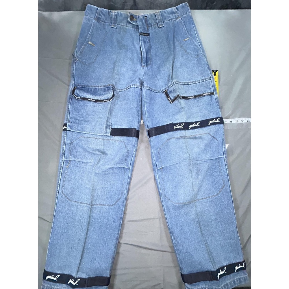 Marithe Francois Girbaud Jeans Mens 36x34 Blue Relaxed Shuttle Tape Cargo Y2K
